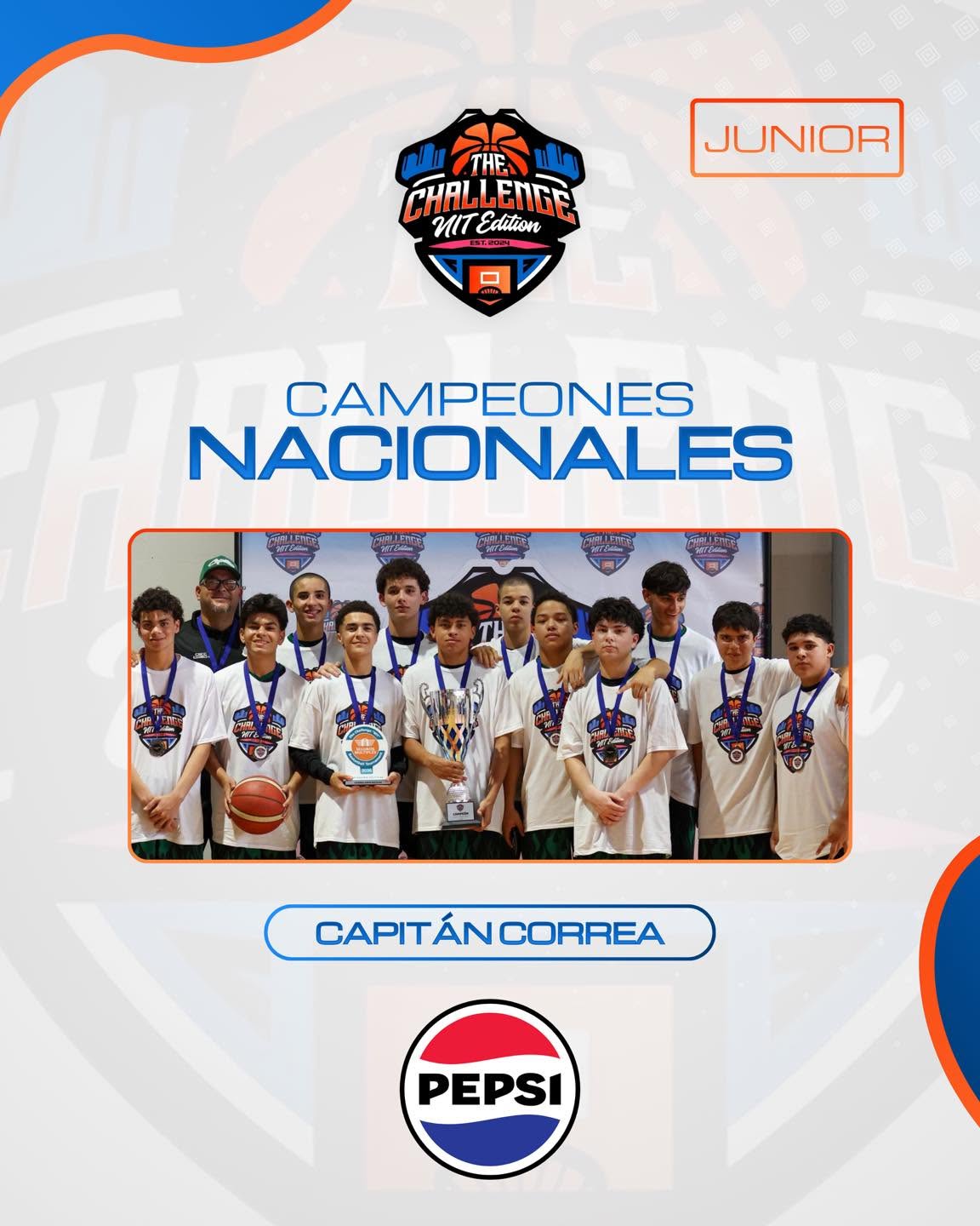 Campeones nacionales junior Capitán Correa