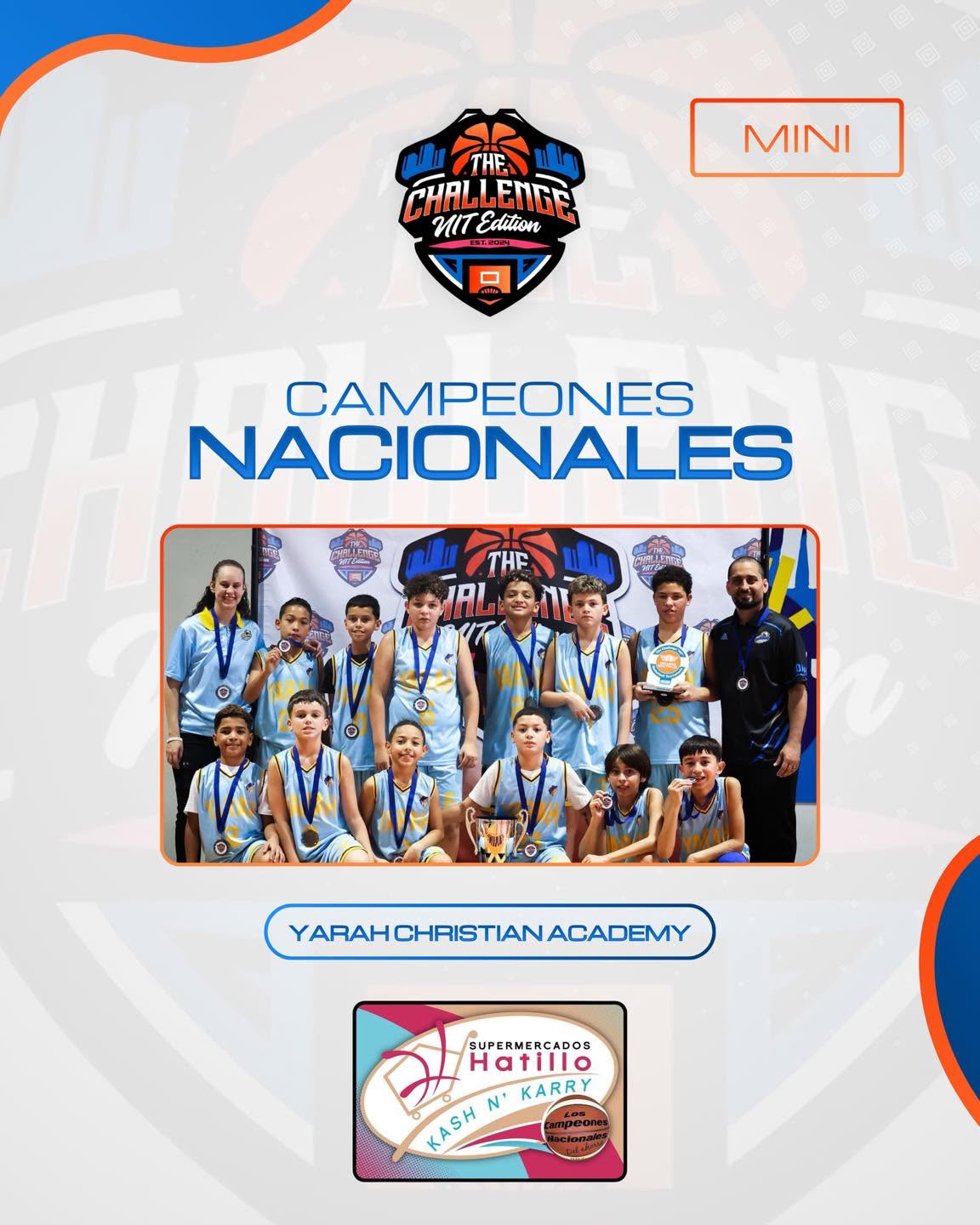 Campeones nacionales mini Yarah Christian Academy